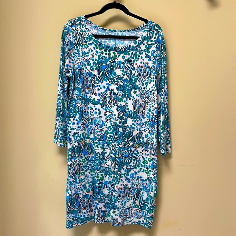 🔥LILLY PULITZER Corine Dress 💯 Cotton in Size Large